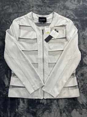 NWT Dolce Cabo Faux Suede & Mesh Jacket Women's Size XL Premium Outerwear New